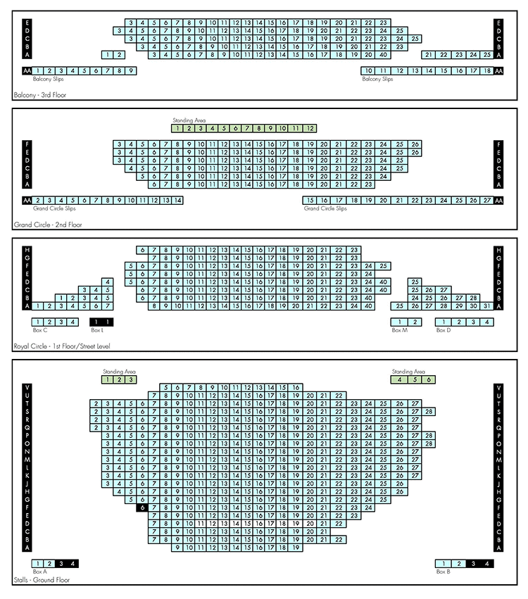 Noel Coward Theatre Seating Chart